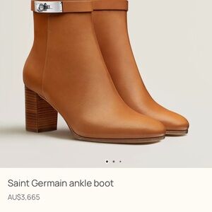 Hermes Brown Ankle Booties